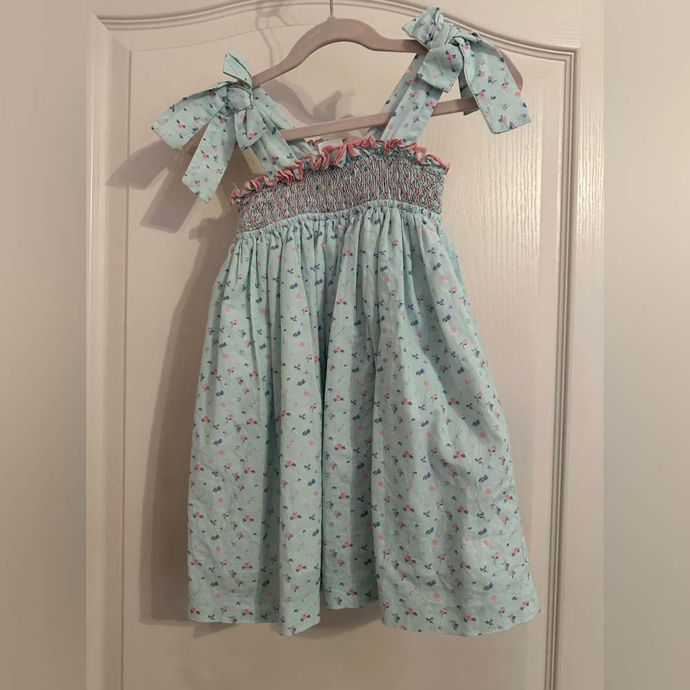 Edgehill Collection Light Blue Floral Dress
